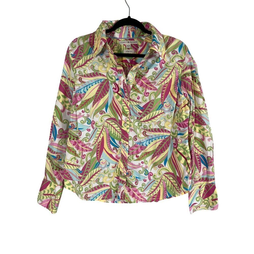 Tommy Bahama Multicolor Paisley Button-Up Shirt - Pink & Green